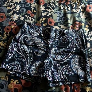 Banana Republic Navy Paisley Women's Shorts